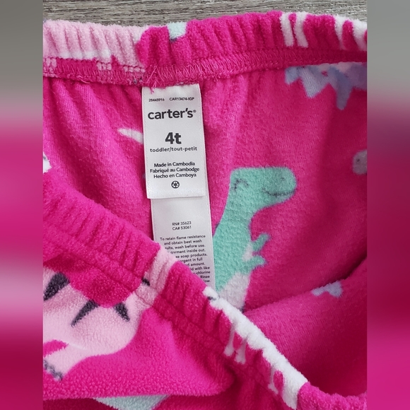 Carter's Sz 4T Fleece Pajama Pants - Picture 2 of 3